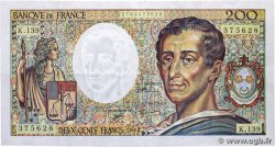 200 Francs MONTESQUIEU FRANCE  1992 F.70.12c XF