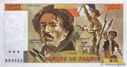 100 Francs DELACROIX modifié FRANCE  1980 F.69.04a