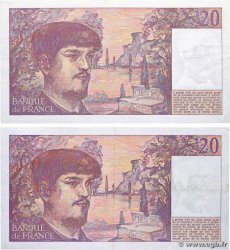 20 Francs DEBUSSY Lot FRANKREICH  1980 F.66.01 SS