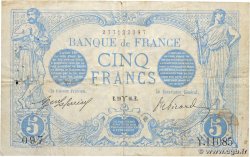 5 Francs BLEU FRANCIA  1916 F.02.37 q.BB