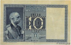 10 Lire ITALY  1939 P.025a VF