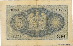 5 Lire ITALIE  1940 P.028 TB