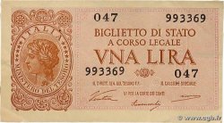 1 Lire ITALIE  1944 P.029a TTB