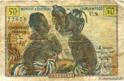 50 Francs FRENCH WEST AFRICA  1956 P.45 G