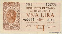 1 Lire ITALIE  1944 P.029b