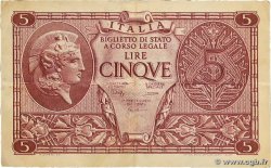 5 Lire ITALIE  1944 P.031c