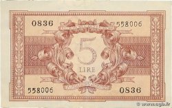 5 Lire ITALY  1944 P.031c VF