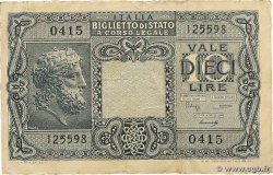 10 Lire ITALY  1944 P.032b