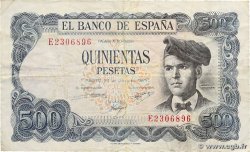 500 Pesetas ESPAGNE  1971 P.153a TB