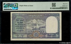 10 Rupees INDIA  1943 P.024 VF+