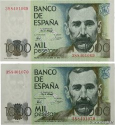 1000 Pesetas Consécutifs SPANIEN  1979 P.158