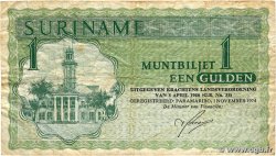 1 Gulden SURINAM  1974 P.116c F