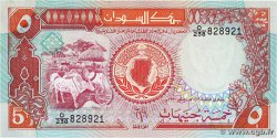 5 Pounds SUDAN  1991 P.45 UNC