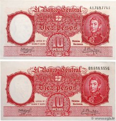 10 Pesos Lot ARGENTINA  1954 P.270c XF+