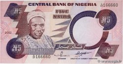 5 Naira NIGERIA  2002 P.24g