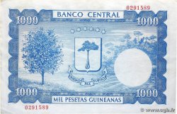 1000 Pesetas Guineanas EQUATORIAL GUINEA  1969 P.03 XF-