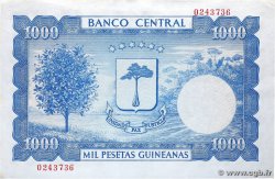 1000 Pesetas Guineanas GUINEA EQUATORIALE  1969 P.03 AU+