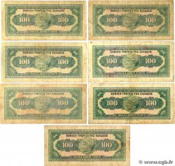 100 Drachmes Lot GREECE  1928 P.098a G