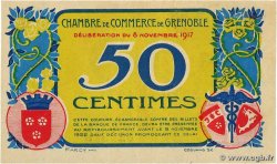 50 Centimes FRANCE Regionalismus und verschiedenen Grenoble 1917 JP.063.10 VZ+