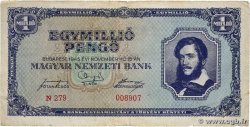 1000000 Pengo HUNGARY  1945 P.122 F