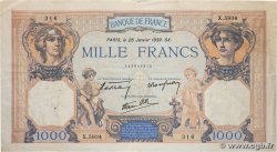 1000 Francs CÉRÈS ET MERCURE type modifié FRANCE  1939 F.38.33 F+