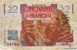 50 Francs LE VERRIER FRANCE  1947 F.20.08 B+