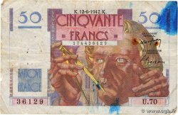 50 Francs LE VERRIER FRANCIA  1947 F.20.08 RC+