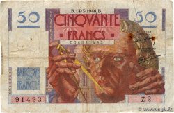 50 Francs LE VERRIER FRANCE  1946 F.20.01 G