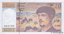 20 Francs DEBUSSY Modifié FRANCE  1997 F.66ter.02 XF