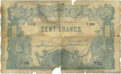 100 Francs type 1862 - Bleu à indices Noirs FRANCE  1870 F.A39.06