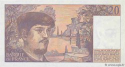 20 Francs DEBUSSY FRANCIA  1989 F.66.10A25 FDC