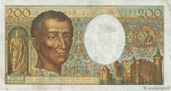 200 Francs MONTESQUIEU alphabet H.402 FRANCIA  1986 F.70ter.01 BC+