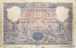 100 Francs BLEU ET ROSE FRANCE  1897 F.21.10 G