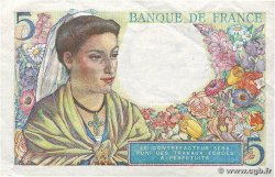 5 Francs BERGER FRANKREICH  1945 F.05.06 VZ+