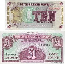 1 et 5 Pounds et 10, 50 New Pence Lot INGHILTERRA  1972 P.M023, P.M029, P.M036, P.M045, P.M049