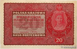 20 Marek POLAND  1919 P.026 AU-