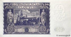 20 Zlotych POLONIA  1936 P.077 q.FDC