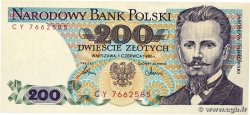 200 Zlotych POLEN  1986 P.144c fST+