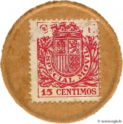 15 Centims SPANIEN Manresa 1938 P.096B SS