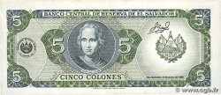 5 Colones EL SALVADOR  1990 P.138 XF+