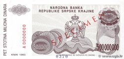 500000 Dinara Spécimen CROACIA  1993 P.R23s FDC