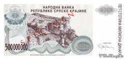 500000 Dinara Spécimen CROACIA  1993 P.R23s FDC