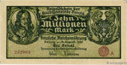 10 Millionen Mark DANTZIG  1923 P.25a SPL