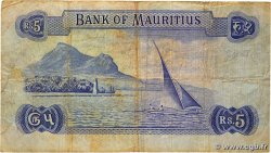 5 Rupees Remplacement MAURITIUS  1967 P.30cr VG