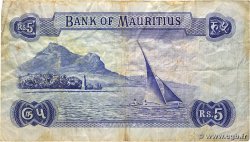 5 Rupees MAURITIUS  1967 P.30b F