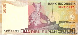 5000 Rupiah INDONESIA  2009 P.142 UNC-