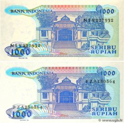 1000 Rupiah Lot INDONÉSIE  1987 P.124a pr.NEUF