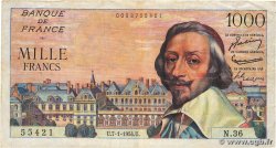 1000 Francs RICHELIEU FRANCE  1954 F.42.04 F