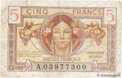 5 Francs TRÉSOR FRANÇAIS FRANCIA  1947 VF.29.01 BC