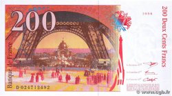 200 Francs EIFFEL FRANCE  1996 F.75.02 pr.SPL
